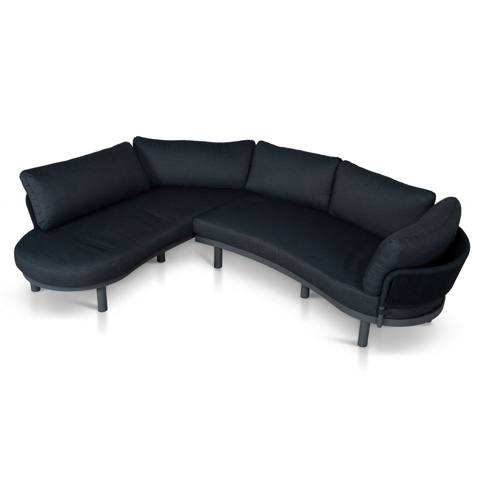 Outdoor Corner Sofa | Royal Dark Grey | Myka Home - View 3