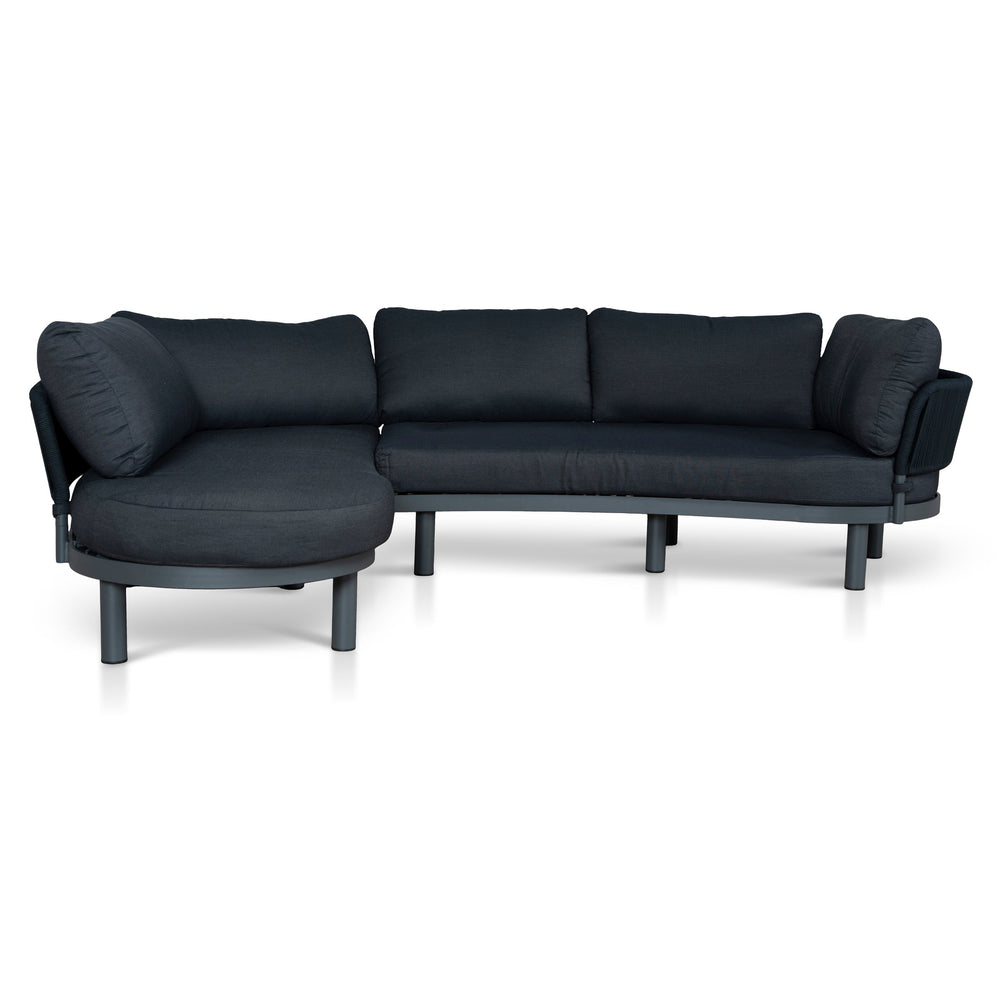 Outdoor Corner Sofa | Royal Dark Grey | Myka Home - View 2