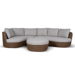 2pcs Outdoor Corner Lounge Set | Light Brown | Myka Home