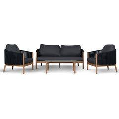 4pcs Outdoor Lounge Set | Anthracite | Myka Home