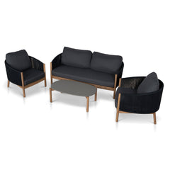 4pcs Outdoor Lounge Set | Anthracite | Myka Home