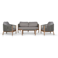 4pcs Outdoor Lounge Set | Light Brown | Myka Home