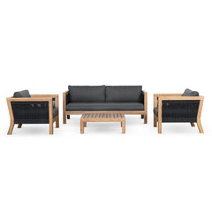 4pcs Outdoor Lounge Set | Myka Home - View 2