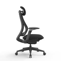 Mesh Office Chair | Full Black with Headrest | Myka Home