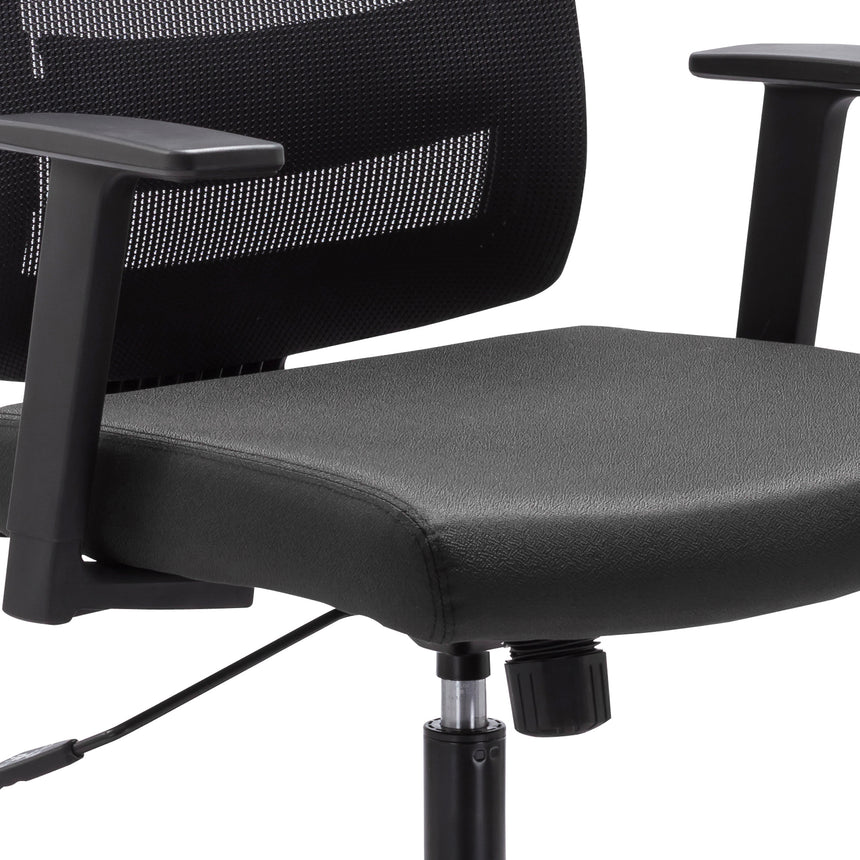 Mesh Ergonomic Office Chair | Black | Myka Home - View 6