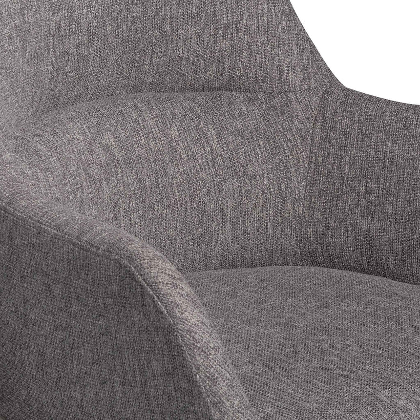Fabric Office Chair | Lead Grey | Myka Home - View 9