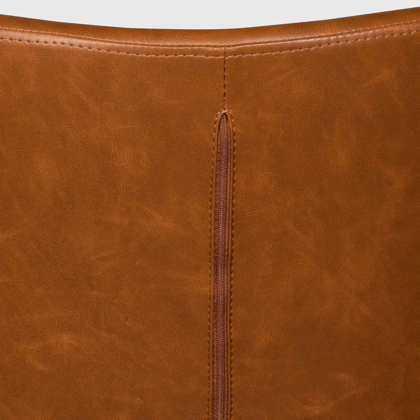 Office Chair | Vintage Tan with Black Base | Myka Home - View 7