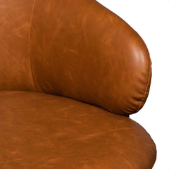 COC6510-LF Office Chair - Vintage Tan with Black Base