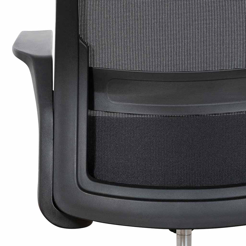 Mesh Office Chair | Black | Myka Home - View 12