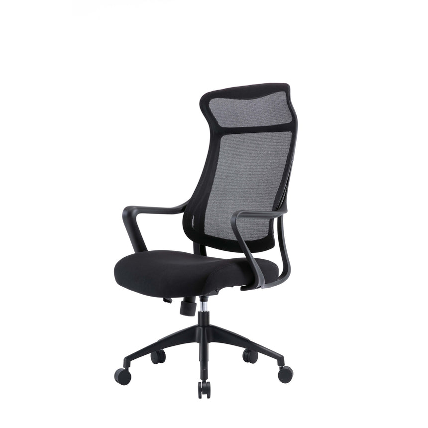 Mesh Ergonomic Office Chair | Black | Myka Home - View 2