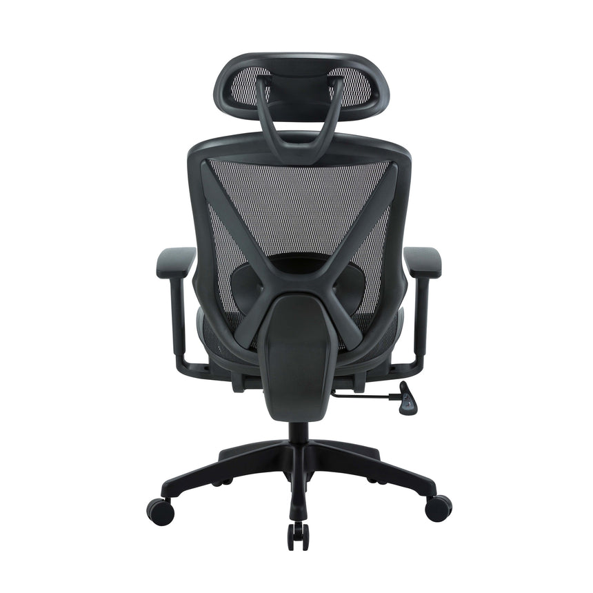 Mesh Ergonomic Office Chair | Black | Myka Home - View 2