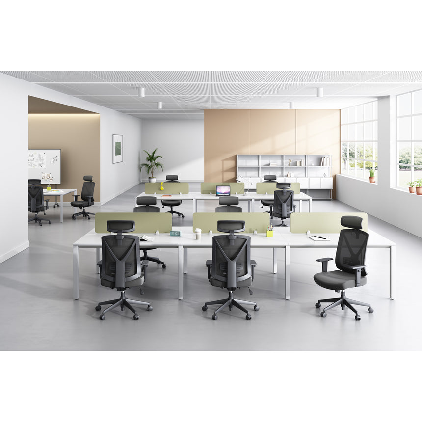 Mesh Ergonomic Office Chair with Headrest | Black | Myka Home - View 6