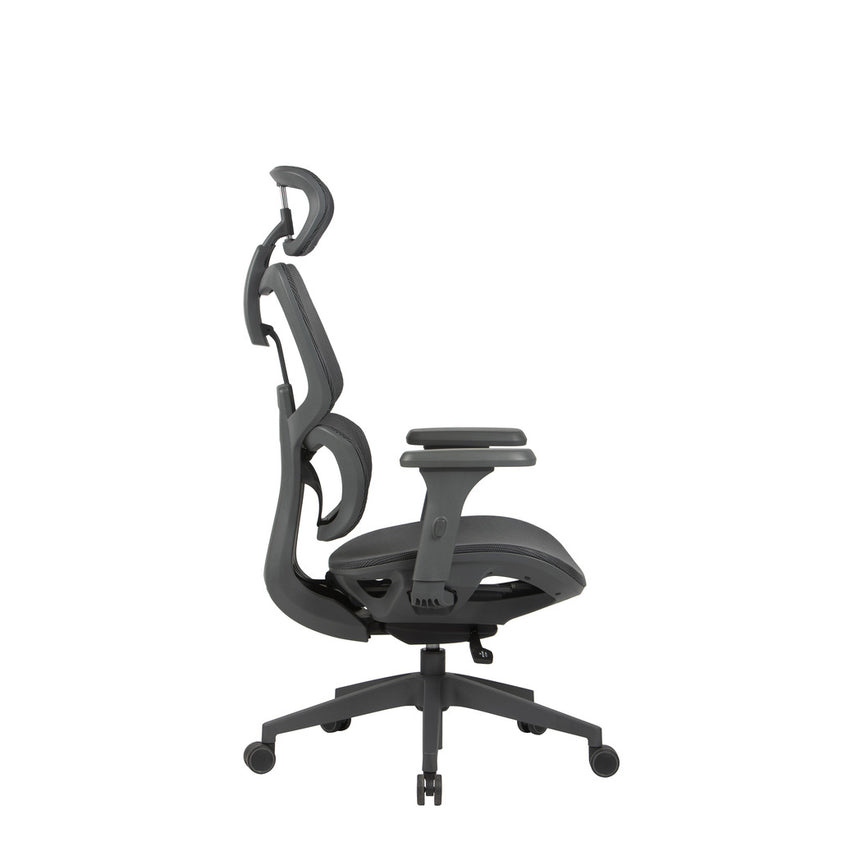 Mesh Office Chair | Full Black | Myka Home - View 2