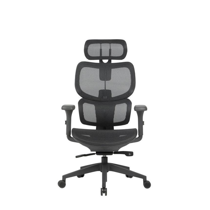 Mesh Office Chair | Full Black | Myka Home - View 4