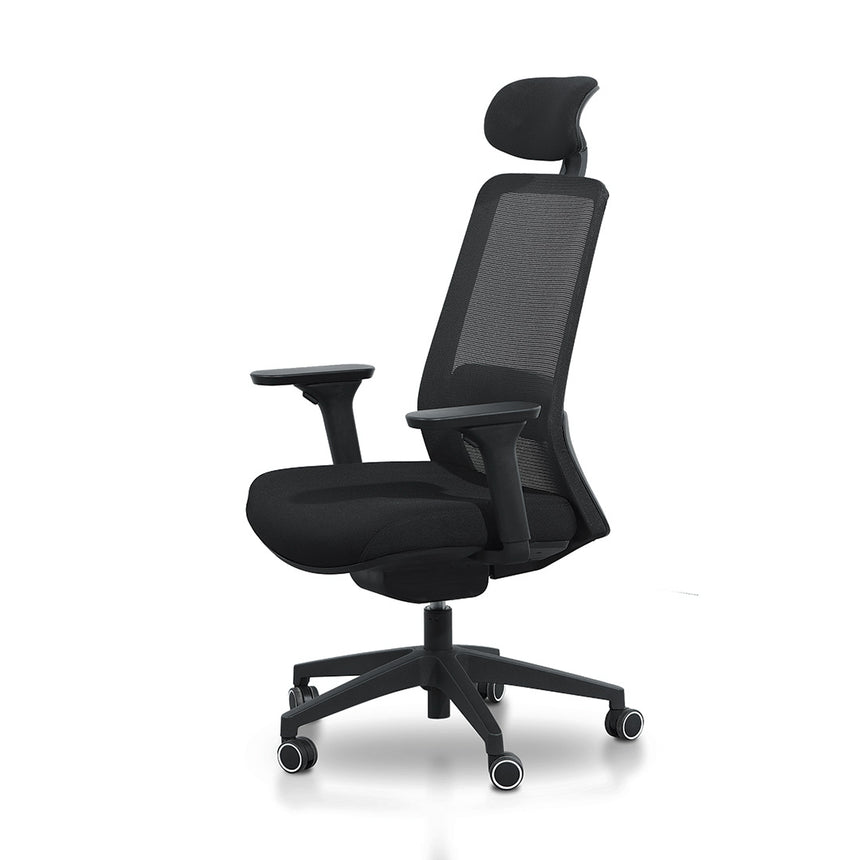 Mesh Office Chair | Full Black | Myka Home - View 4