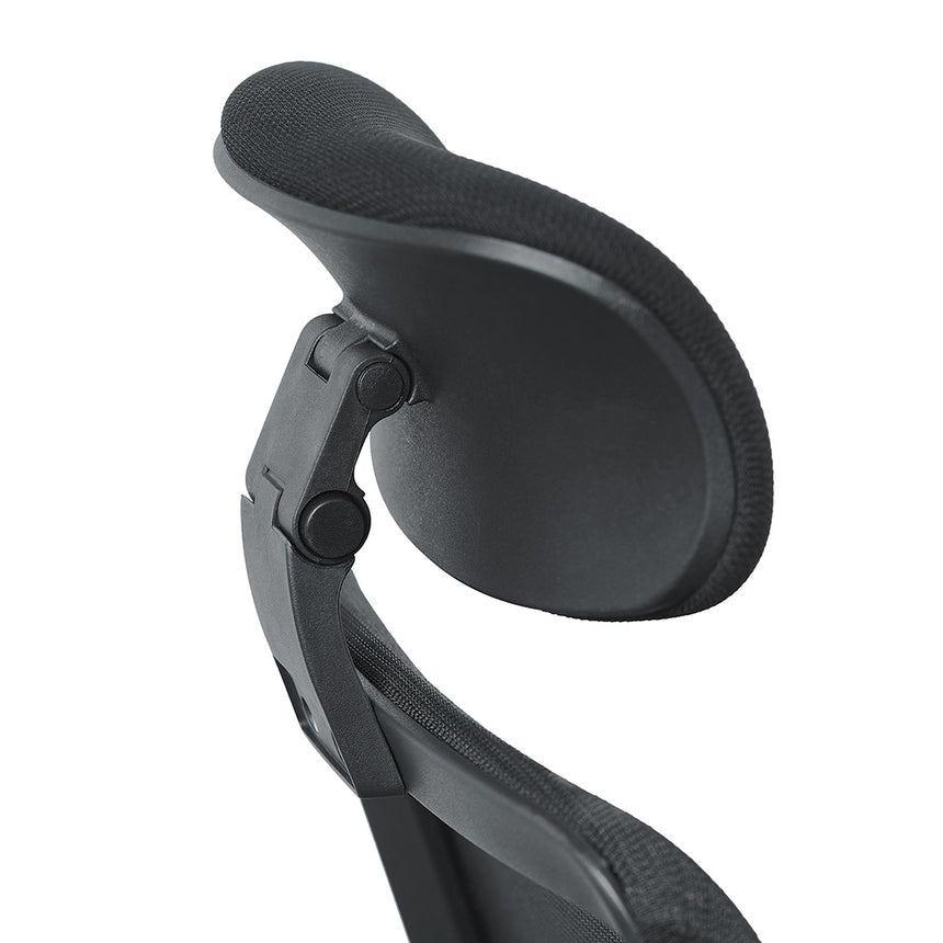 Mesh Office Chair | Full Black | Myka Home - View 7