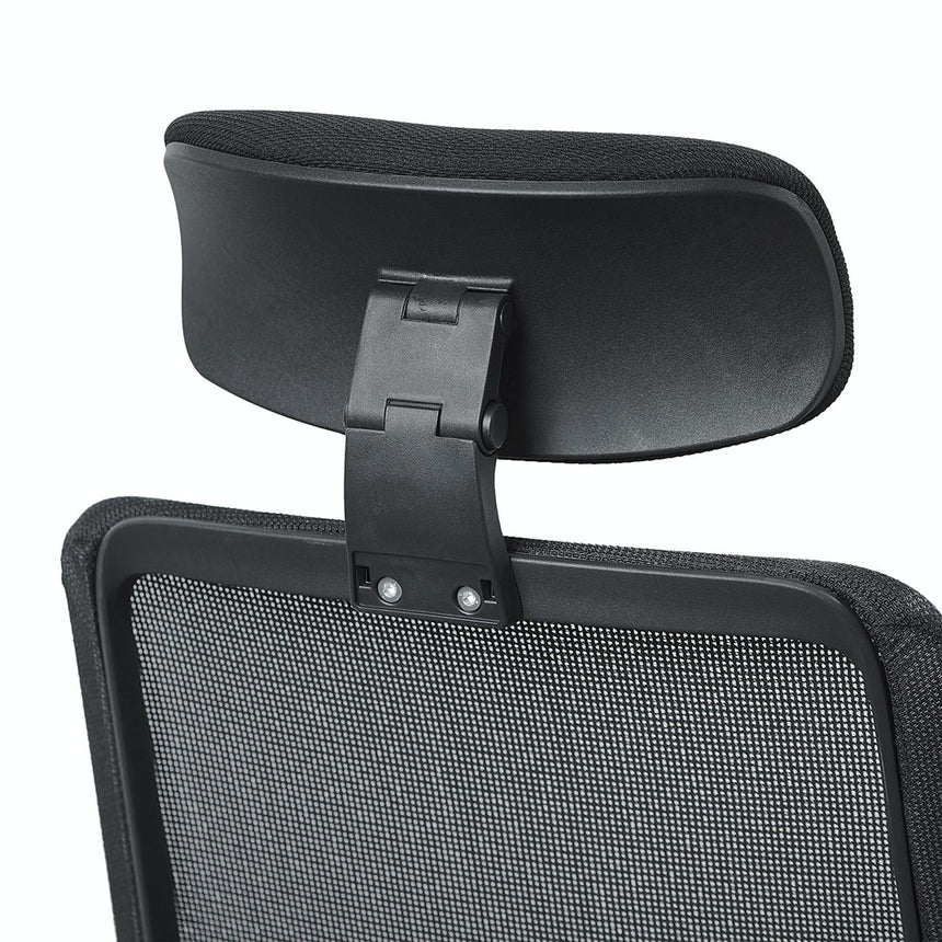 Mesh Office Chair | Full Black | Myka Home - View 9