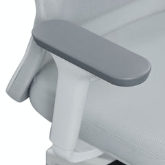 Mesh Office Chair | Cloud Grey with White Base | Myka Home