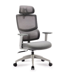 COC8964-UN Mesh Ergonomic Office Chair with Headrest - Grey