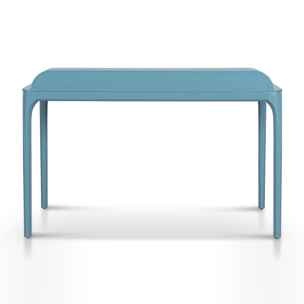 Wooden Home Office Desk | Light Blue | Myka Home - View 4