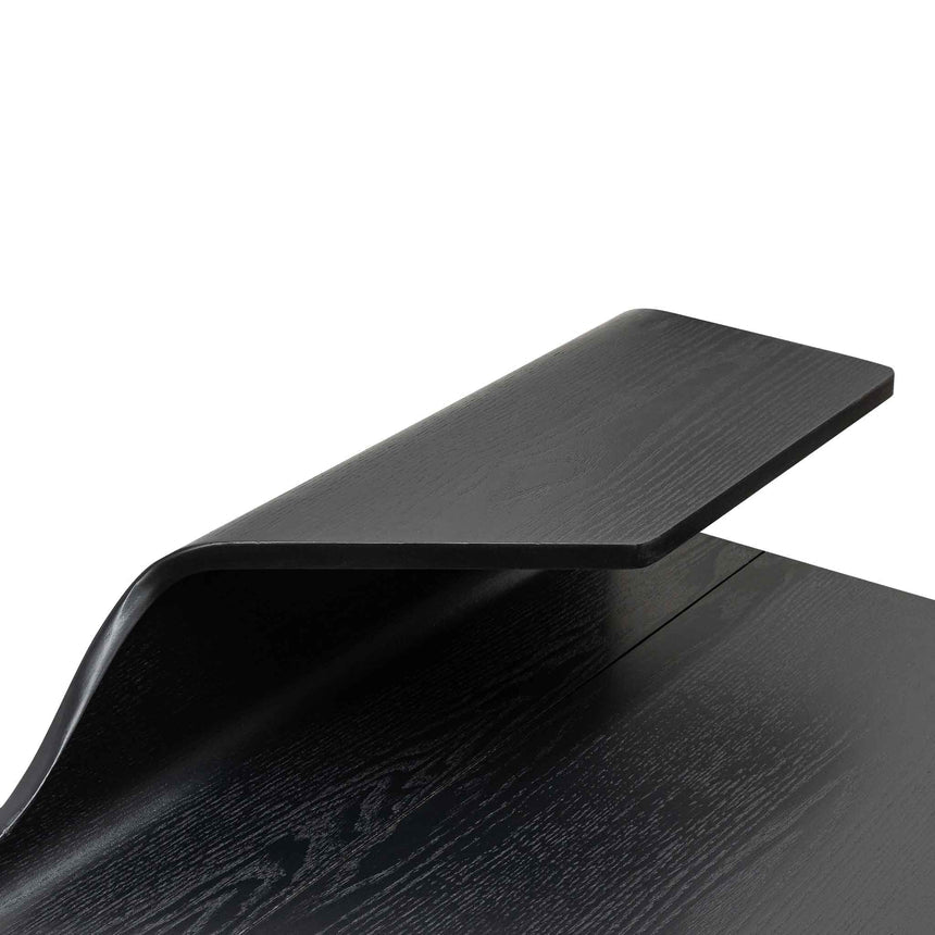 Wooden Home Office Desk | Black | Myka Home - View 10