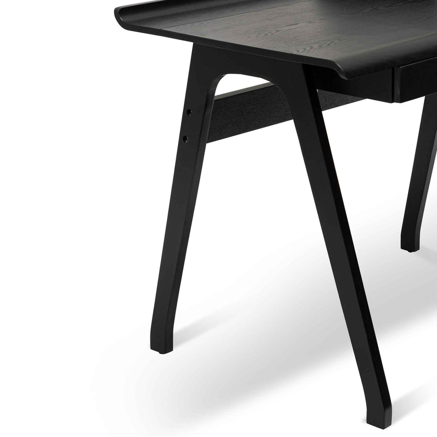 Wooden Home Office Desk | Black | Myka Home - View 11