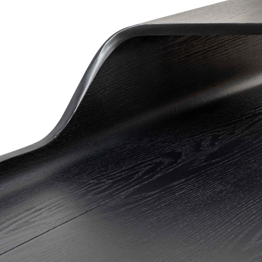 Wooden Home Office Desk | Black | Myka Home - View 9