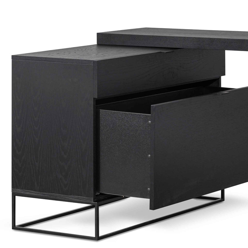 Extendable Home Office Desk | Black | Myka Home - View 7