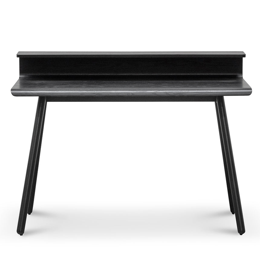 Wooden Home Office Desk | Full Black | Myka Home - View 2