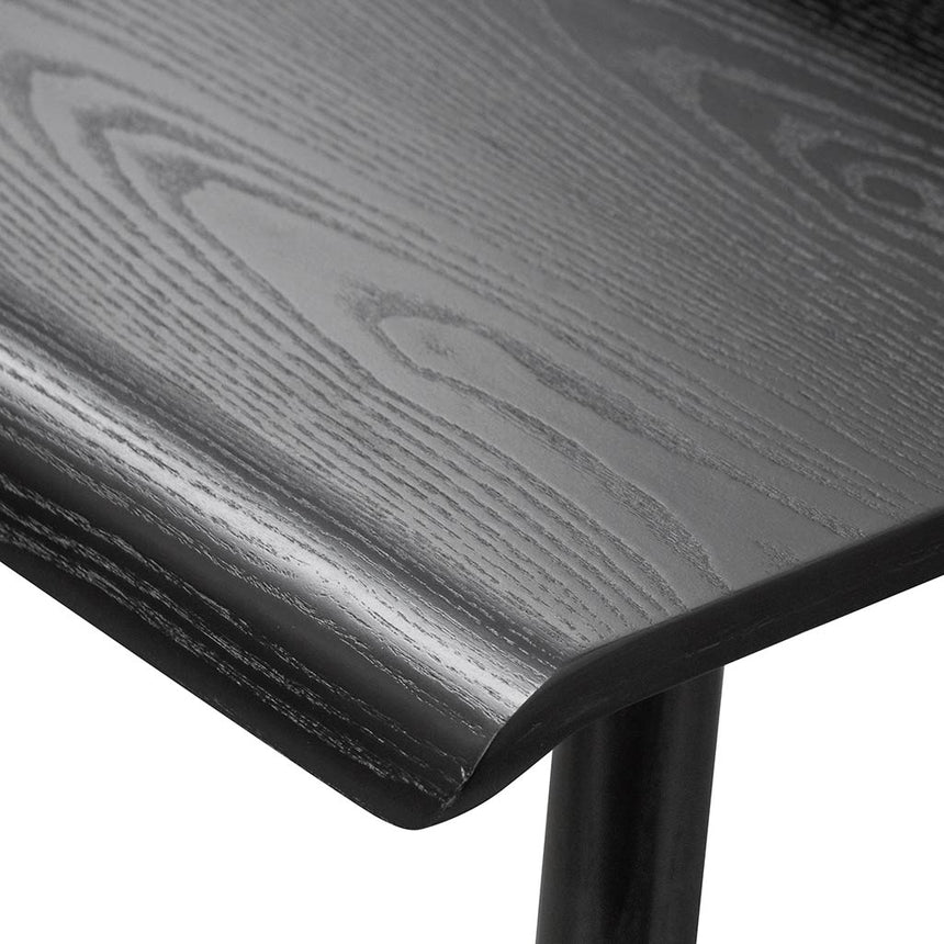 Wooden Home Office Desk | Full Black | Myka Home - View 6