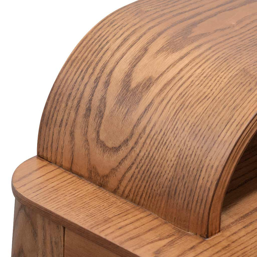 Wooden Home Office Desk | Walnut | Myka Home - View 10
