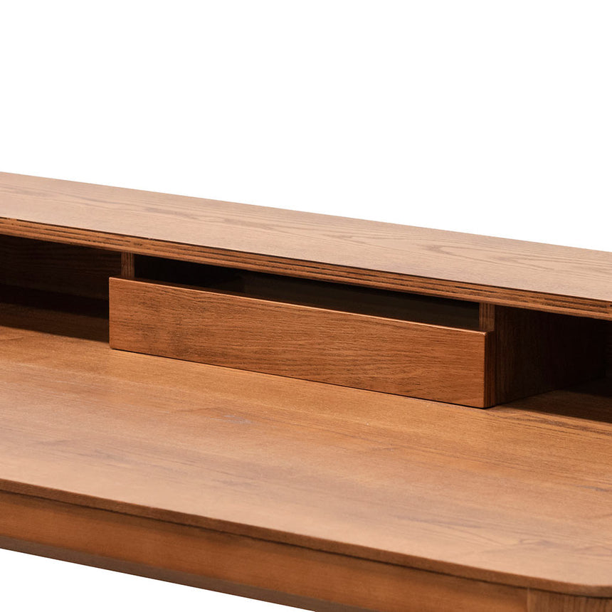 Wooden Home Office Desk | Walnut | Myka Home - View 5