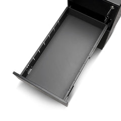 3 Drawers Slim Mobile Pedestal | Black | Myka Home