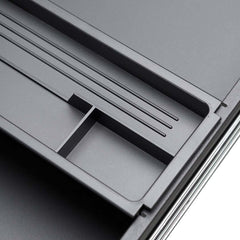 3 Drawers Slim Mobile Pedestal | Black | Myka Home