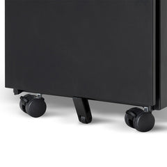 COF8126-SN 3 Drawers Slim Mobile Pedestal - Black