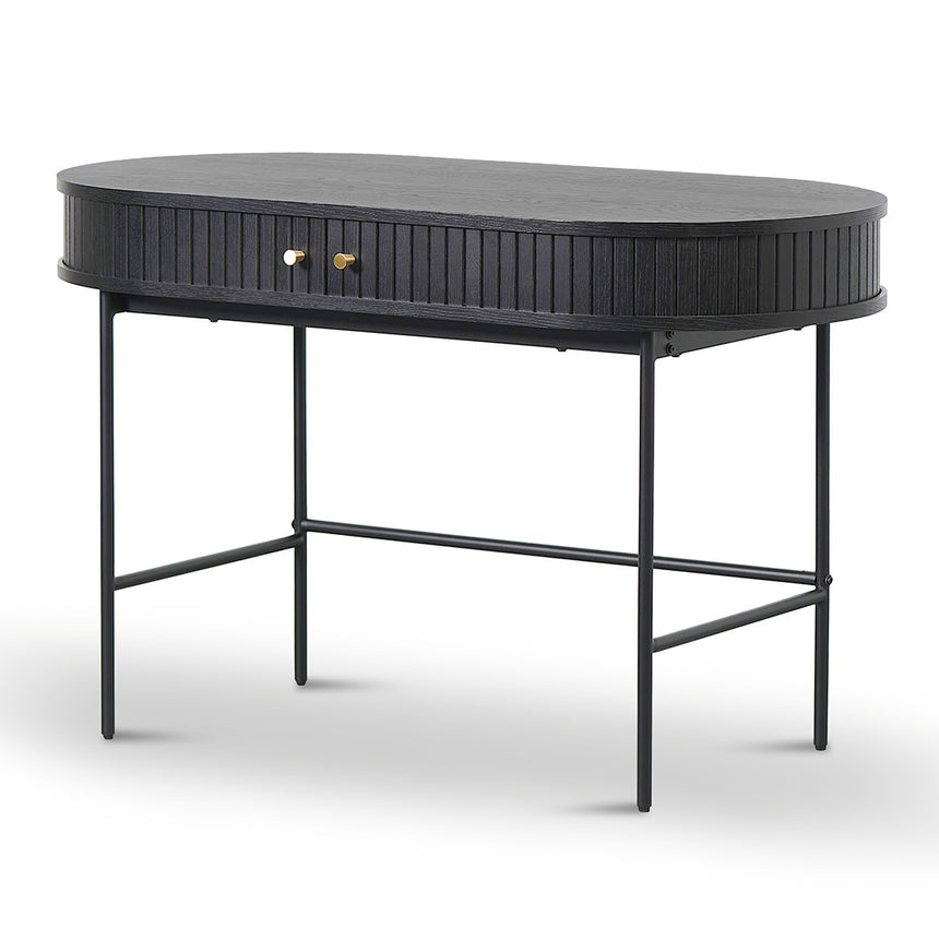 1.2m Home Office Desk | Full Black | Myka Home - View 3