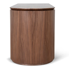 1.77m Left Drawer Office Desk | Walnut | Myka Home