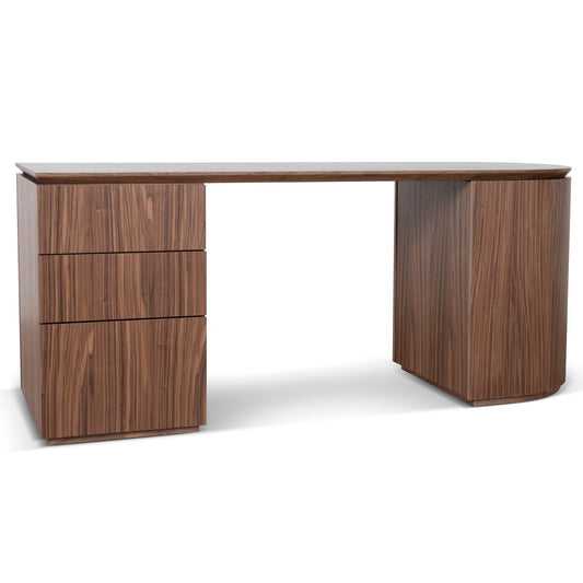 1.77m Left Drawer Office Desk | Walnut | Myka Home