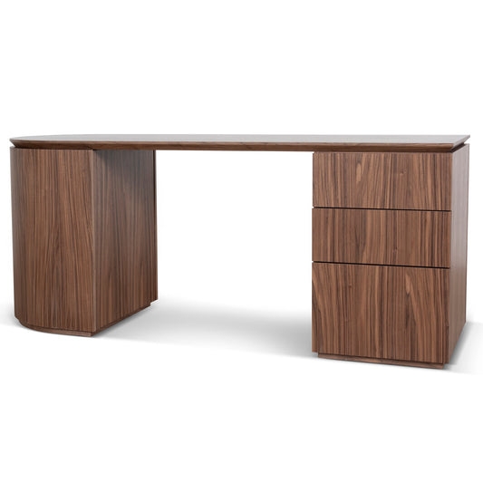 1.77m Right Drawer Office Desk | Walnut | Myka Home