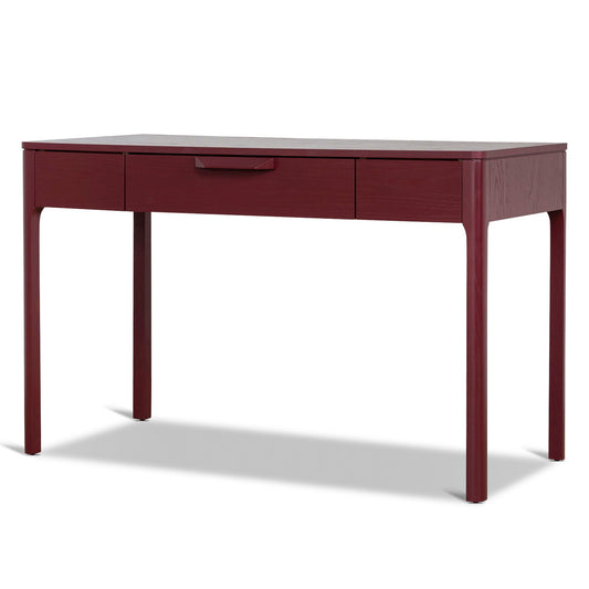 120cm Home Office Desk | Burgundy Red | Myka Home