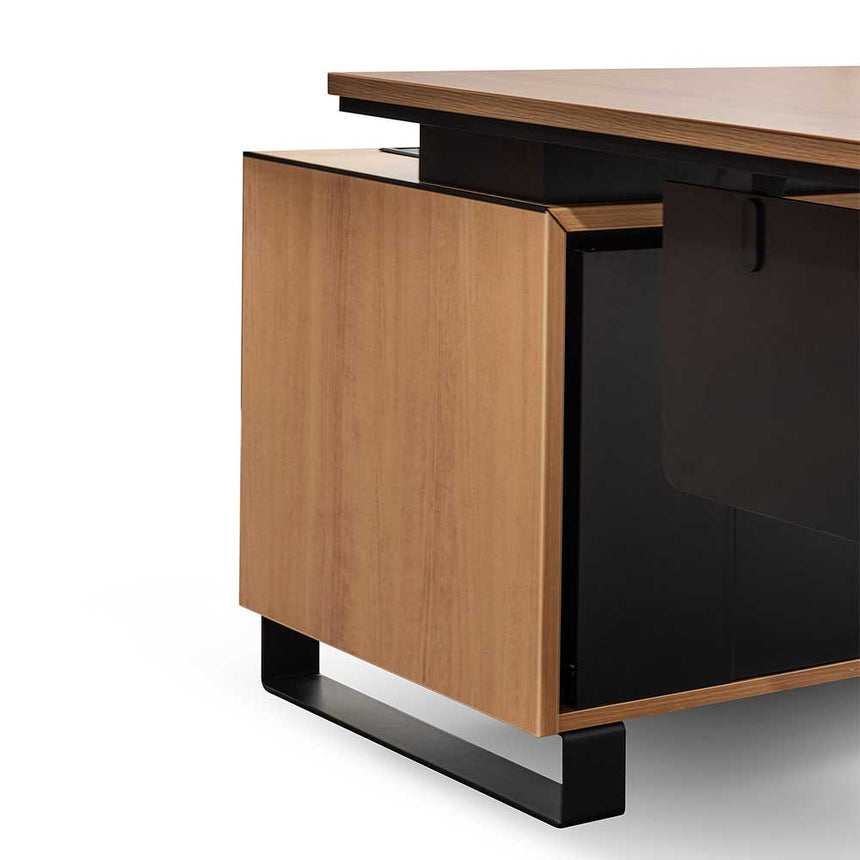 2.3m Right Return Office Desk | Natural | Myka Home - View 16