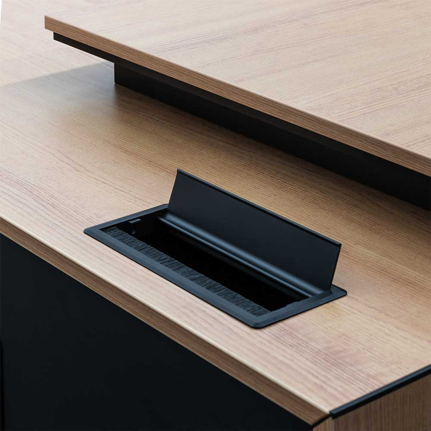 Ex Display - COT6543-SN 2.3m Right Return Office Desk - Natural - View 8