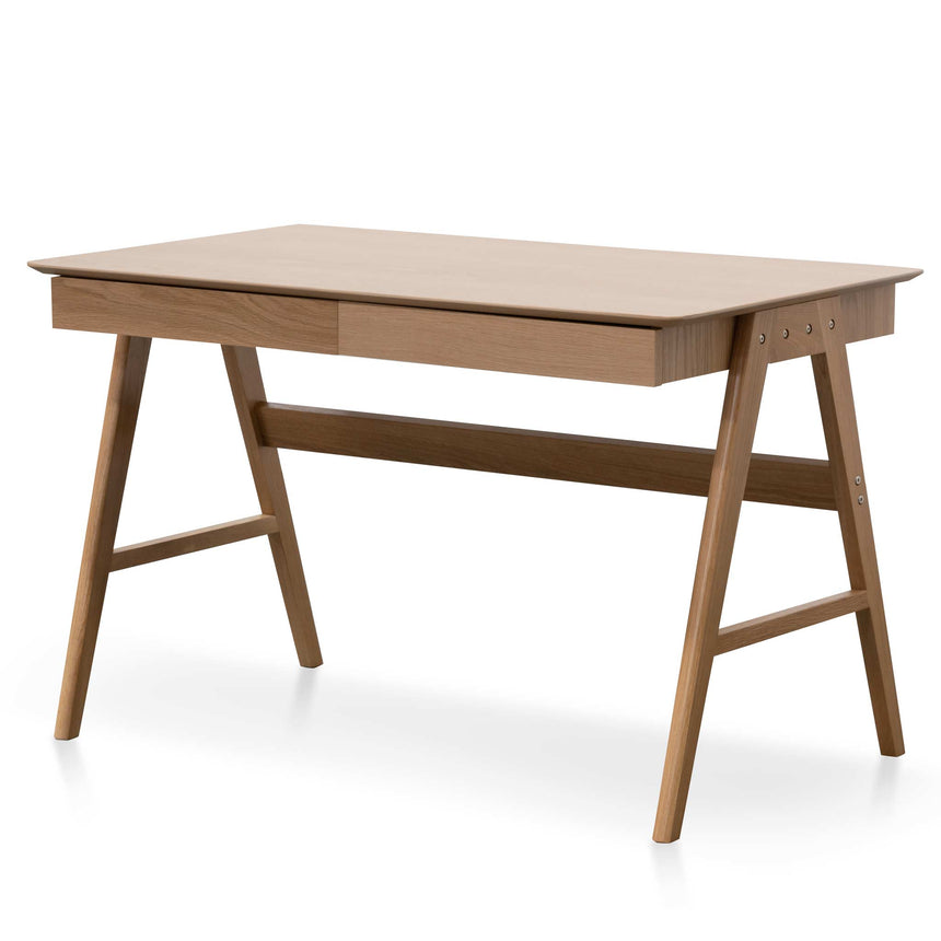 1.2m Wooden Office Desk | Natural | Myka Home - View 3