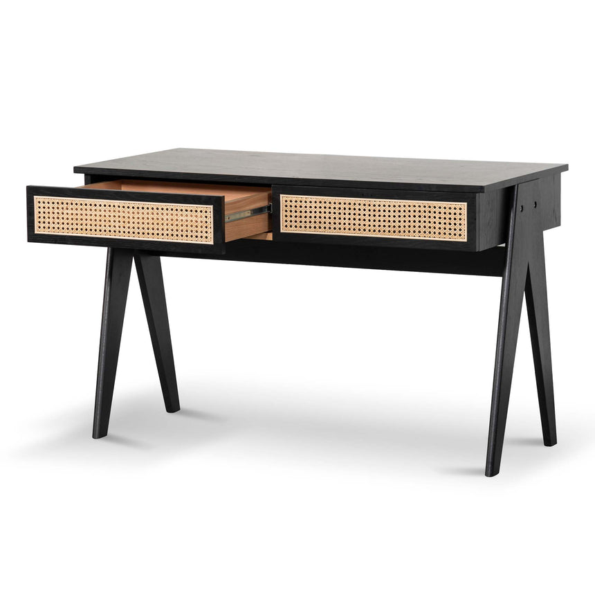 1.2m Home Office Desk | Full Black | Myka Home - View 2