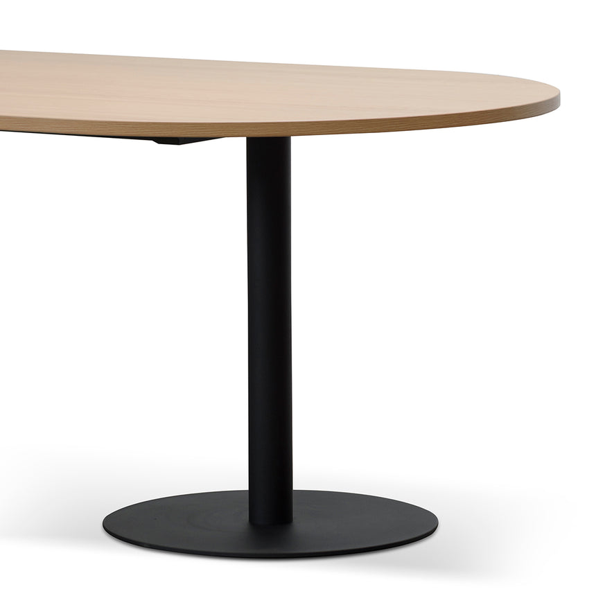 2.4m Oval Meeting Table | Natural | Myka Home - View 4