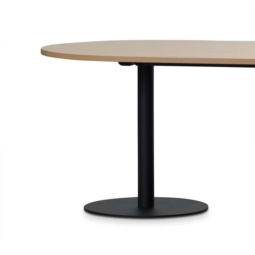 2.4m Oval Meeting Table | Natural | Myka Home - View 3