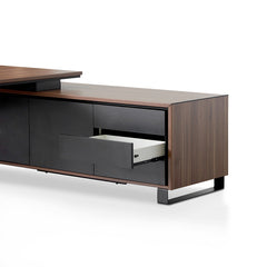 COT8350-SN 2.3m Right Return Office Desk - Walnut