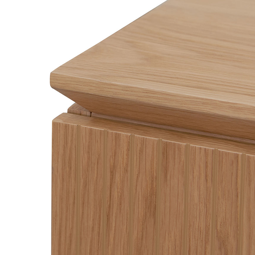 1.77m Left Drawer Office Desk | Natural Oak | Myka Home - View 9