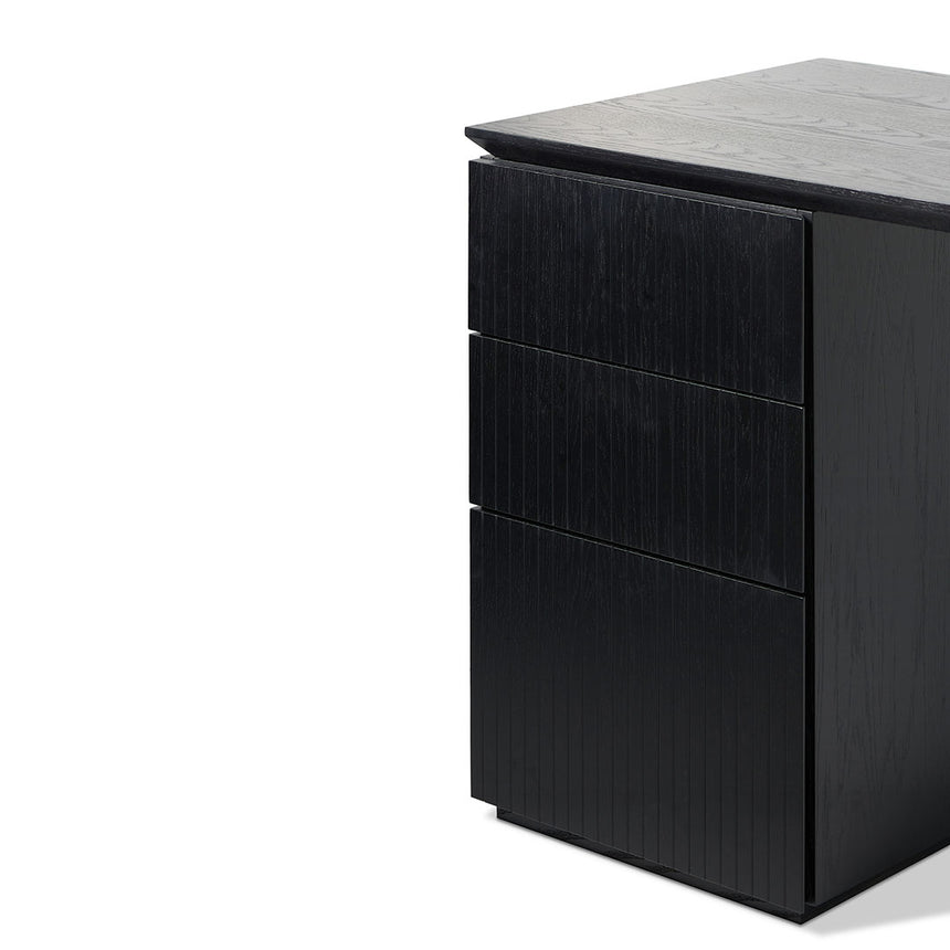 1.77m Left Drawer Office Desk | Black Oak | Myka Home - View 6