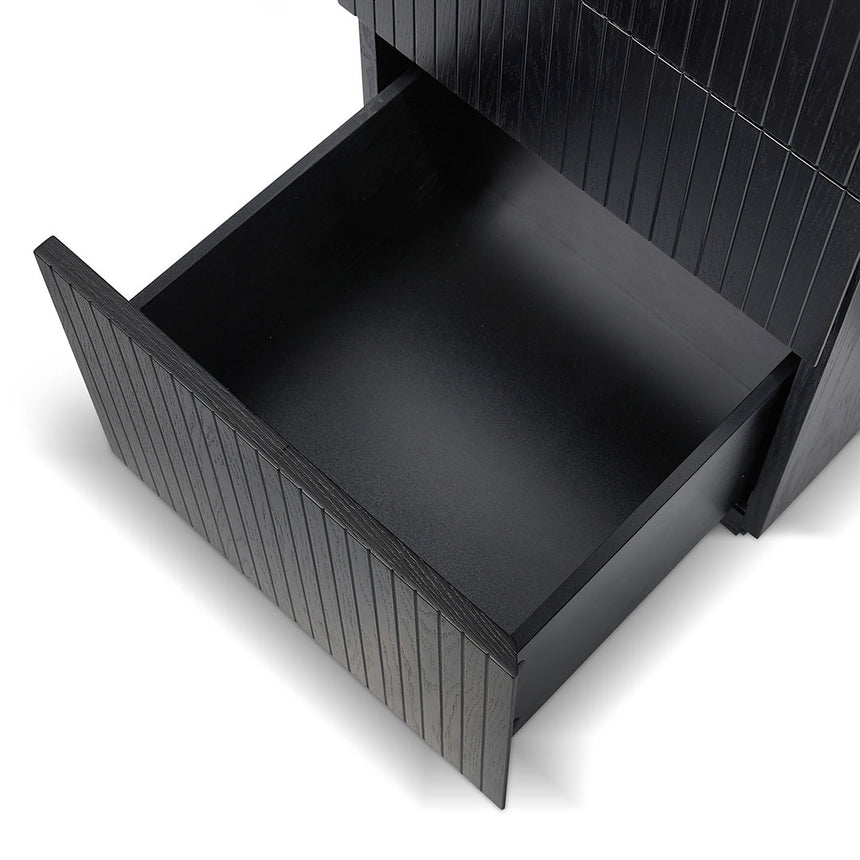 1.77m Left Drawer Office Desk | Black Oak | Myka Home - View 8